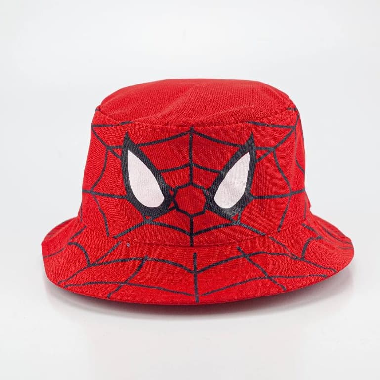 Chapéu Bucket Infantil Menino Personagem Homem Aranha Teia Colorida Confortavel Promoção