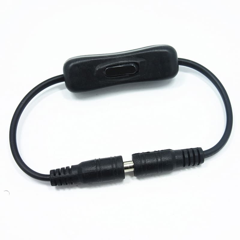 Cabo De Alimentação DC Com Interruptor 5.5 * 2.1mm Macho Para Fêmea Plugue Adequado De Conexão De Barra De Luz LED 12V