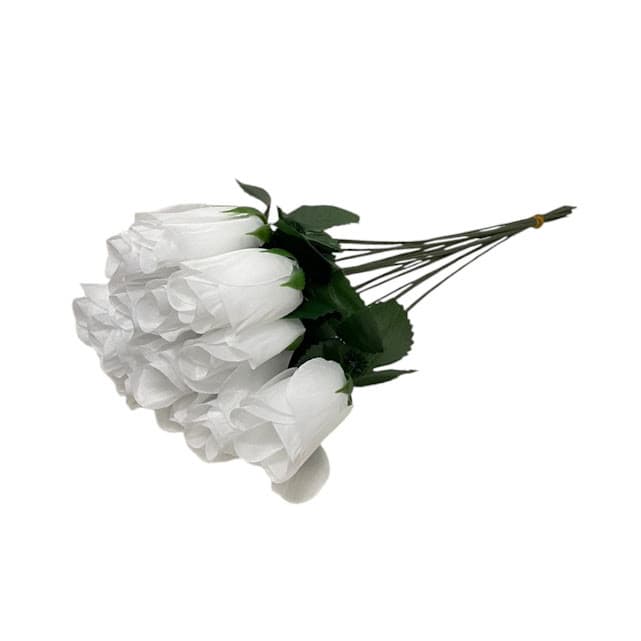 Kit 12 Botões rosas brancas artificiais para decoração rosas artificial para decoração rosa eterna