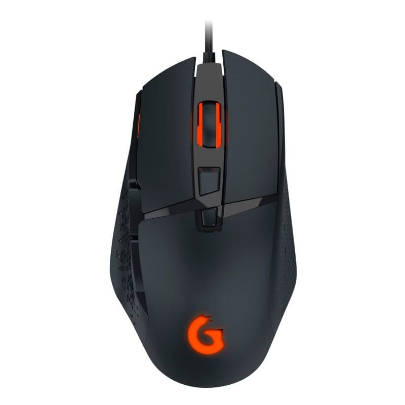 Mouse Gamer 8 Botões 12400 DPI Phantom Light RGB USB Preto