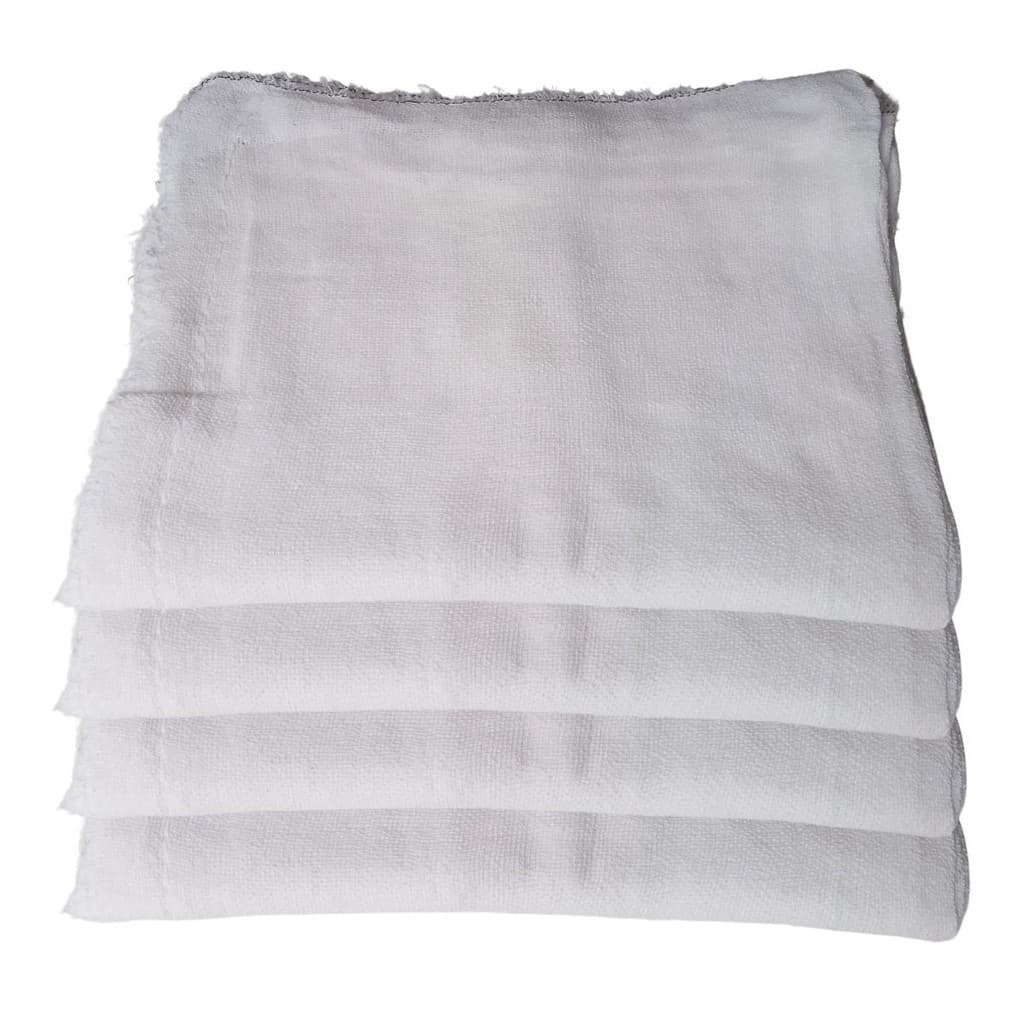 KIT 20 Panos de Chão Saco Alvejado Branco 40cm x 62cm