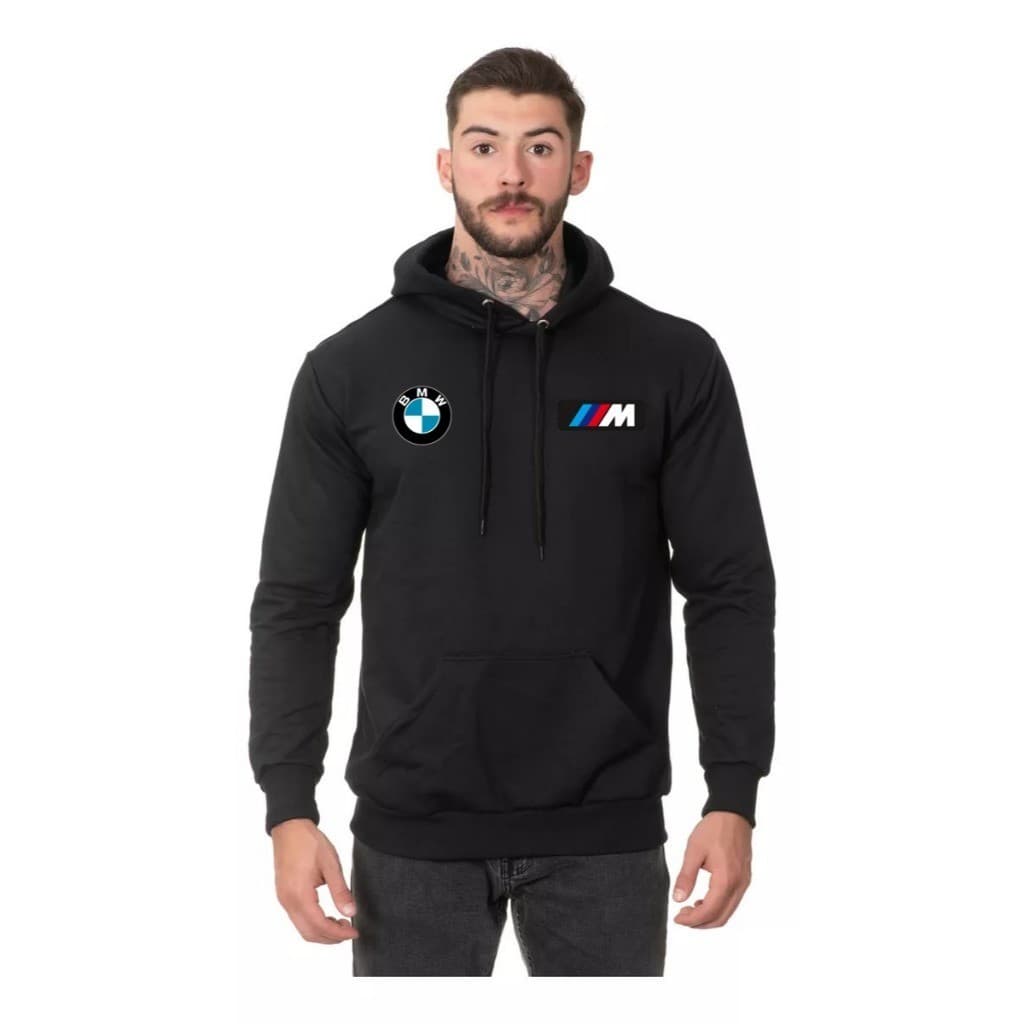 Blusa Frio Inverno Moletom Canguru Bmw M Power Promoção Barato