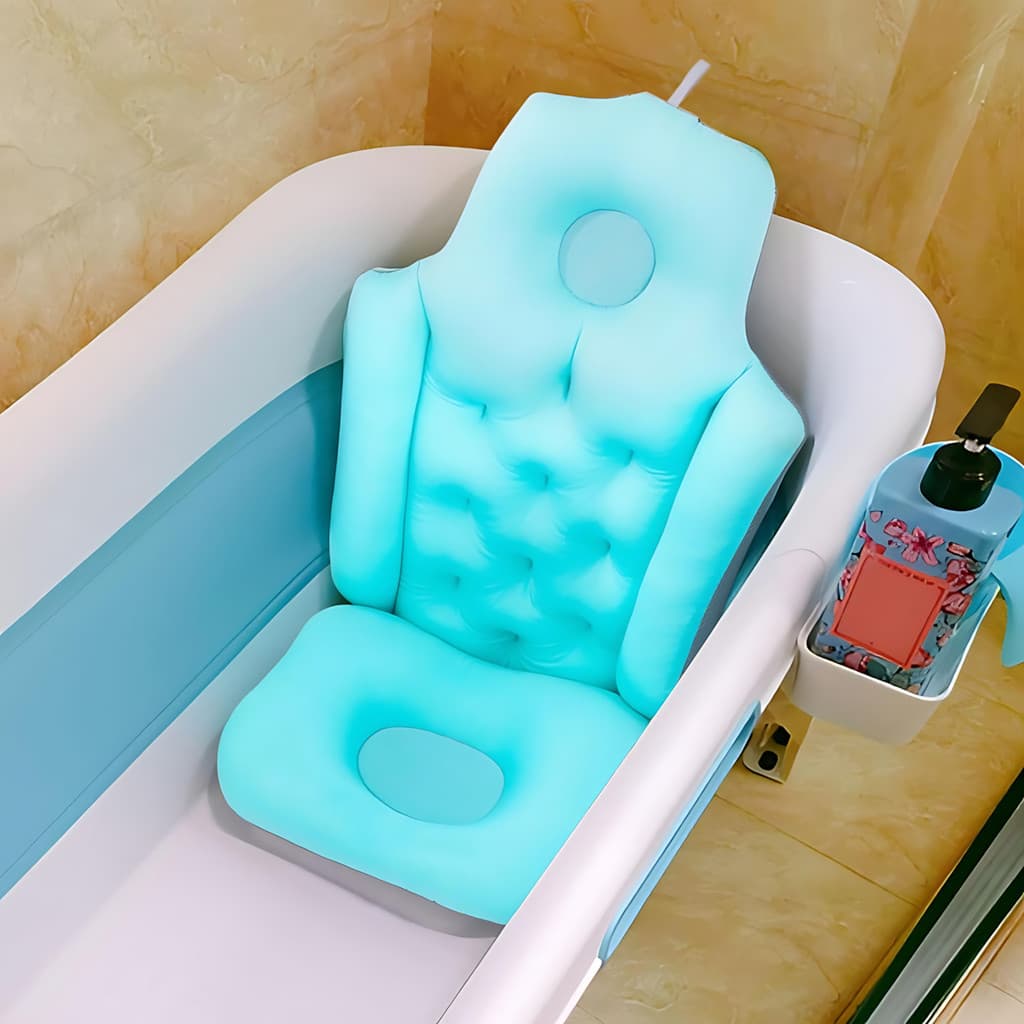 Travesseiro De Banho Ergonômico Com Suporte Para Banheira