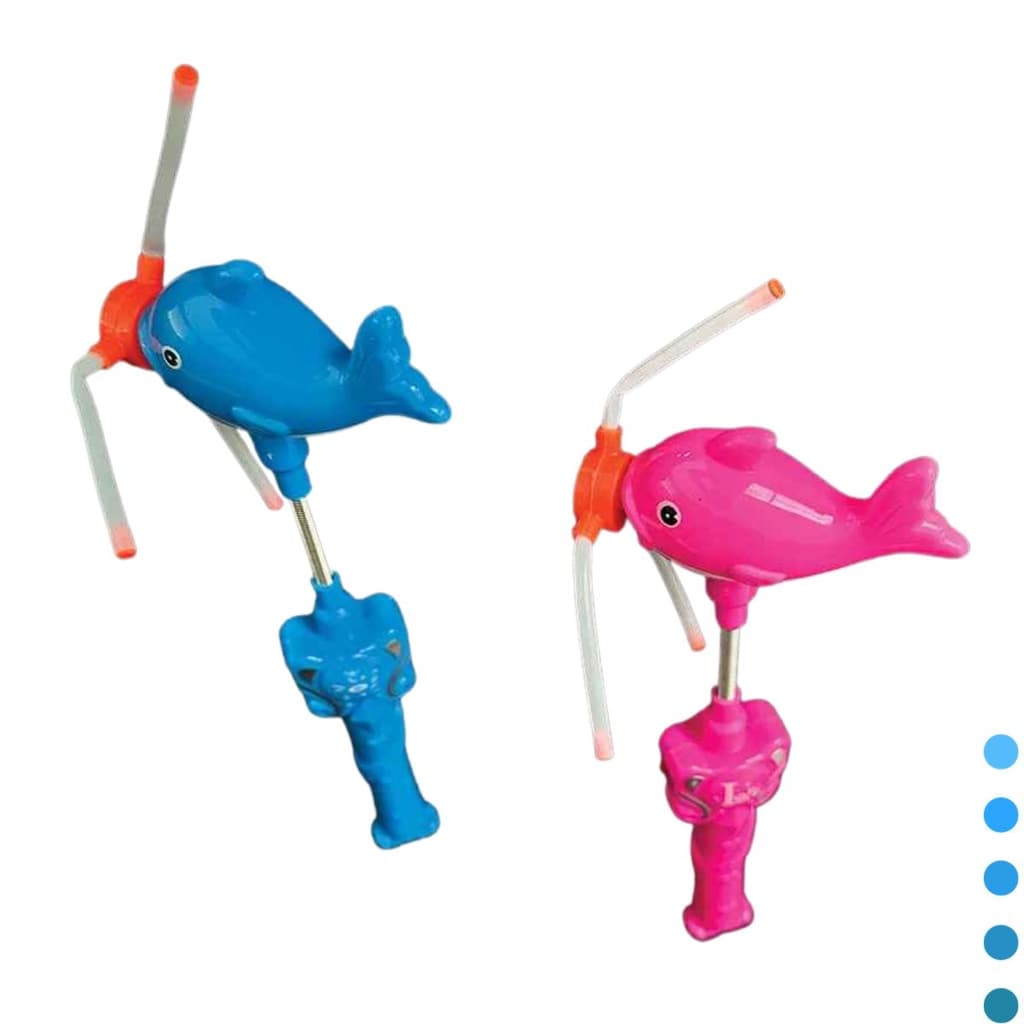 Bastão cata-vento com led golfinho giroscópio