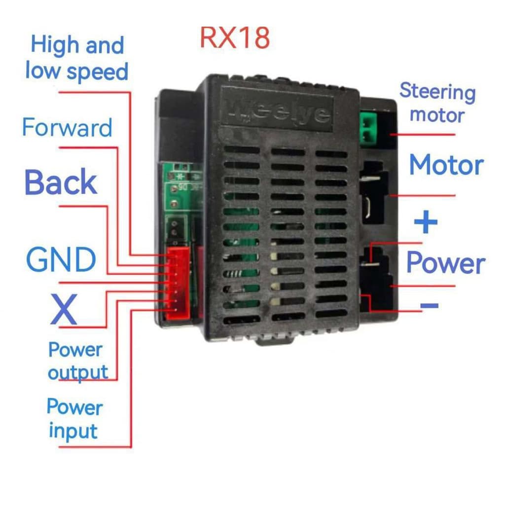 Controle E Recptor Rx18 6v Carro Infantil Eletrico