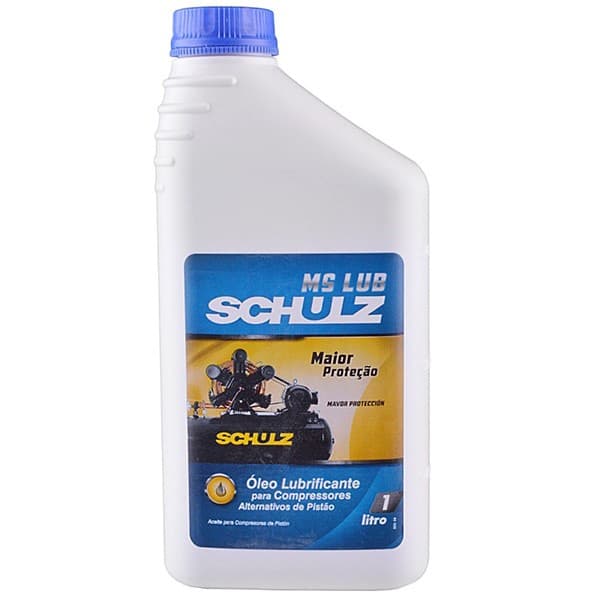 Óleo Lubrificante Mineral Ms Lub para Compressor 1 Litro Schulz