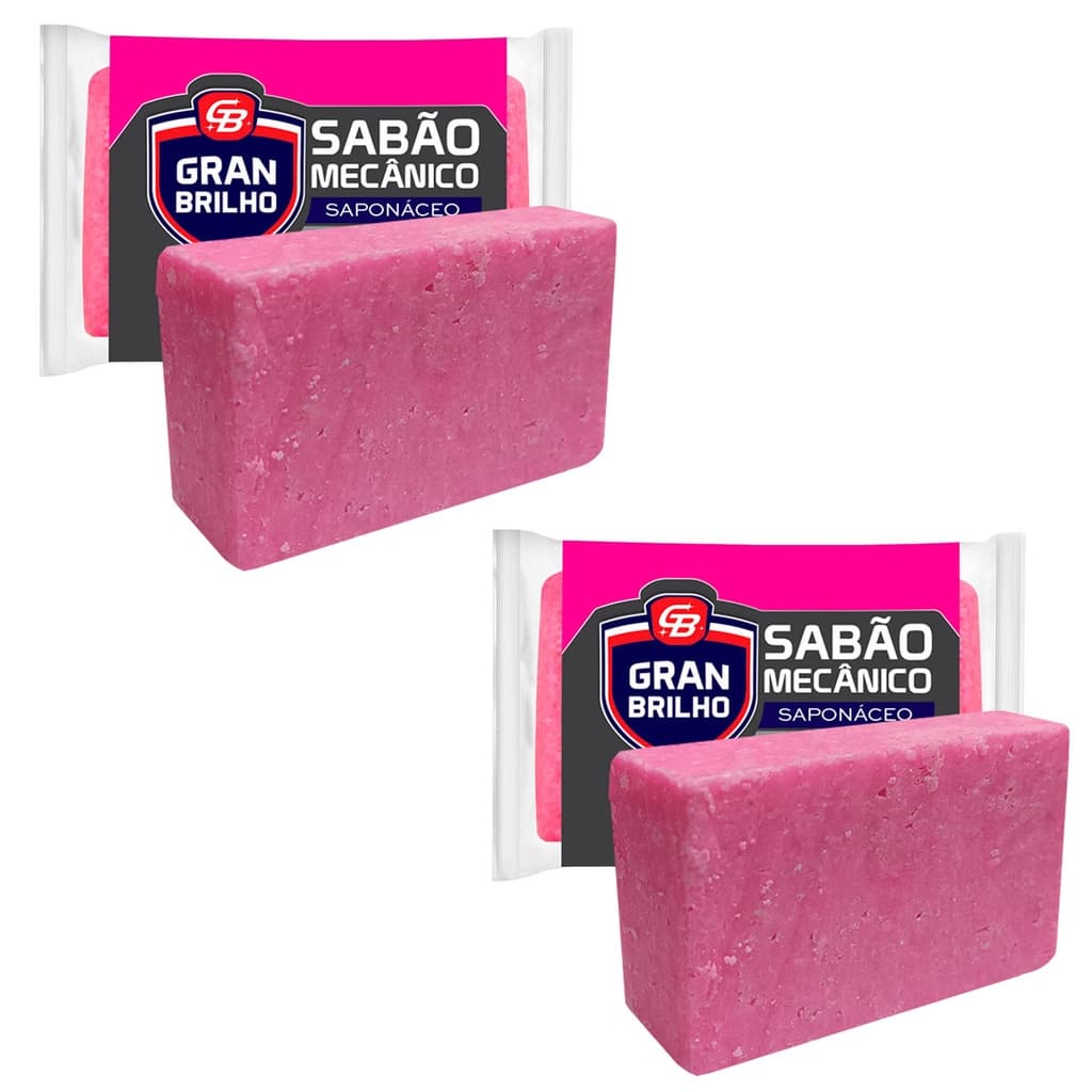 02 un Sabão Mecânico Desengraxam-te Tipo Chauffeur - 100g