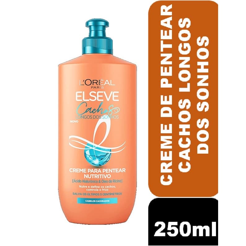 Creme para Pentear 250ml Elseve Cachos Longos dos Sonhos