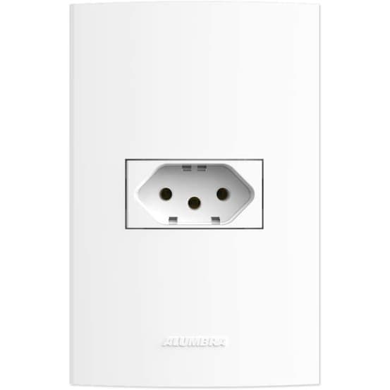 Conjunto 1 Tomada 20A 2p+t 4x2 Inova Pro 85056 Alumbra Branca