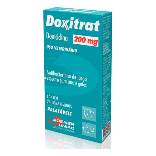 Doxitart 200mg Para Cães E Gatos 24 Comp