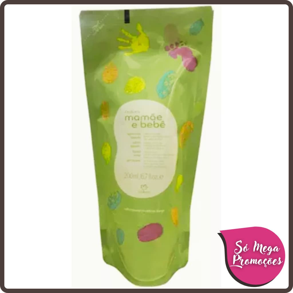 Refil Sabonete Líquido da Cabeça aos Pés Mamãe e Bebê - 200 ml