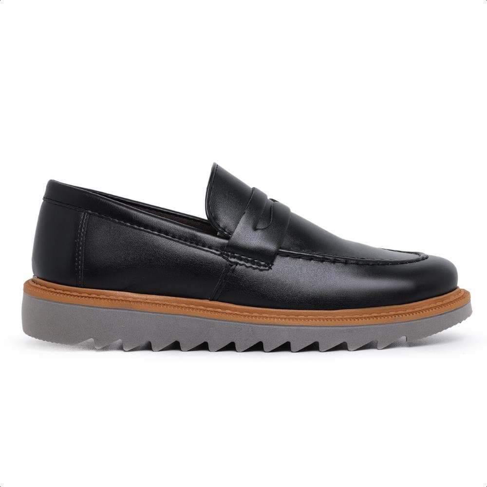 Sapato Masculino Oxford Mocassim Sola Tratorada Confortável