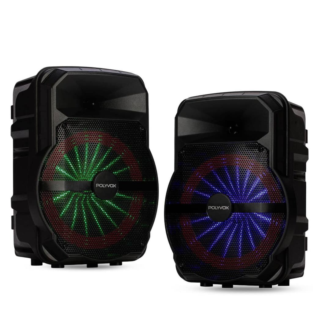2 Caixa De Som Amplificada XC-710T TWS Polyvox Bluetooth 300w Woofer 10 Polegadas