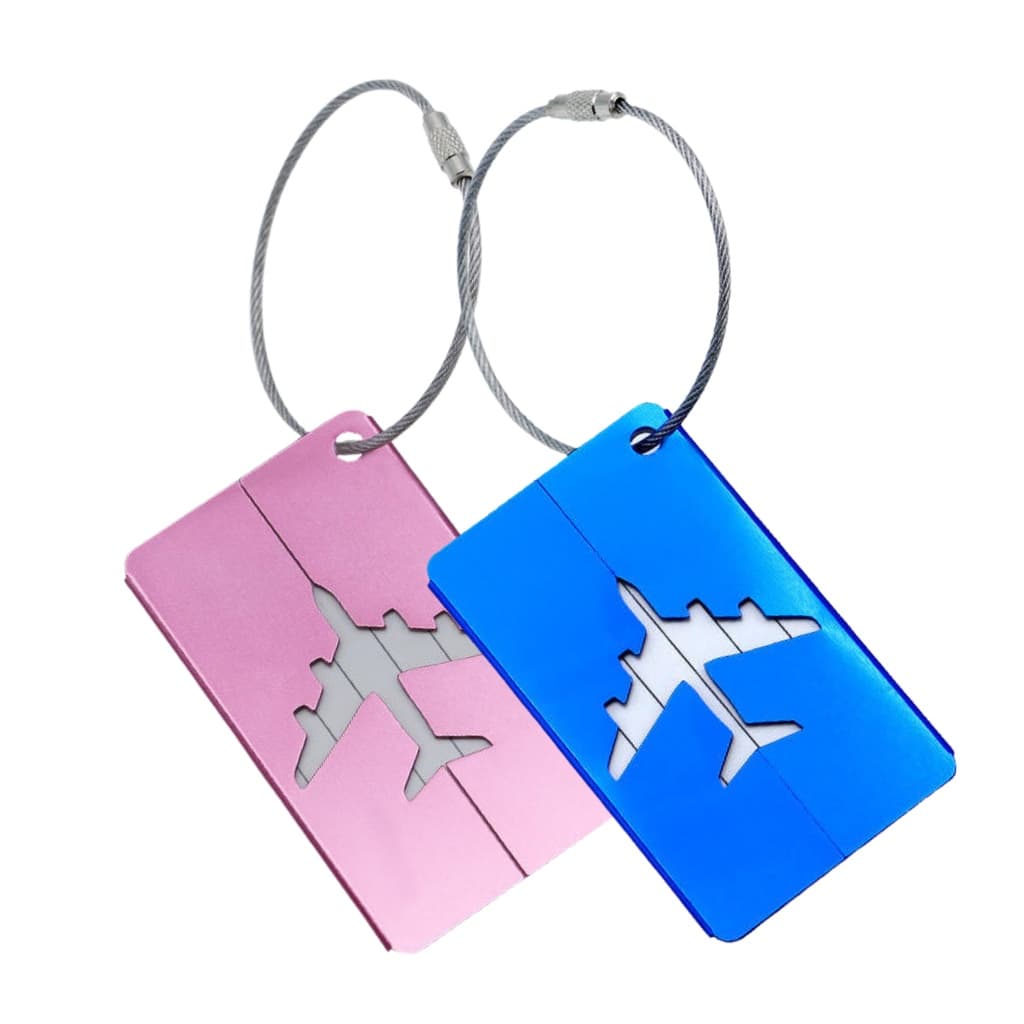 2 Tags De Mala Bagagem Mochila Cartão Etiqueta Identificador Resistente