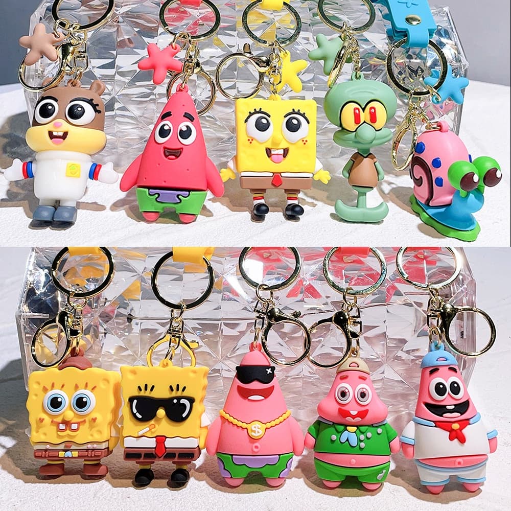 Chaveiro SpongeBob SquarePants, Personagens Clássicos, Brinde para Fãs Nostálgicos Frete Grátis​