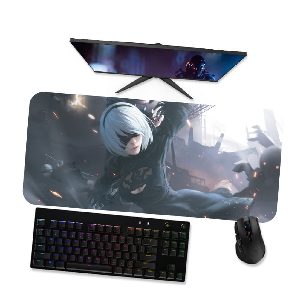 Mouse Pad Gamer Grande 2B NIERAUTOMATA 90x40 80x40 60x40 70x30 45x40