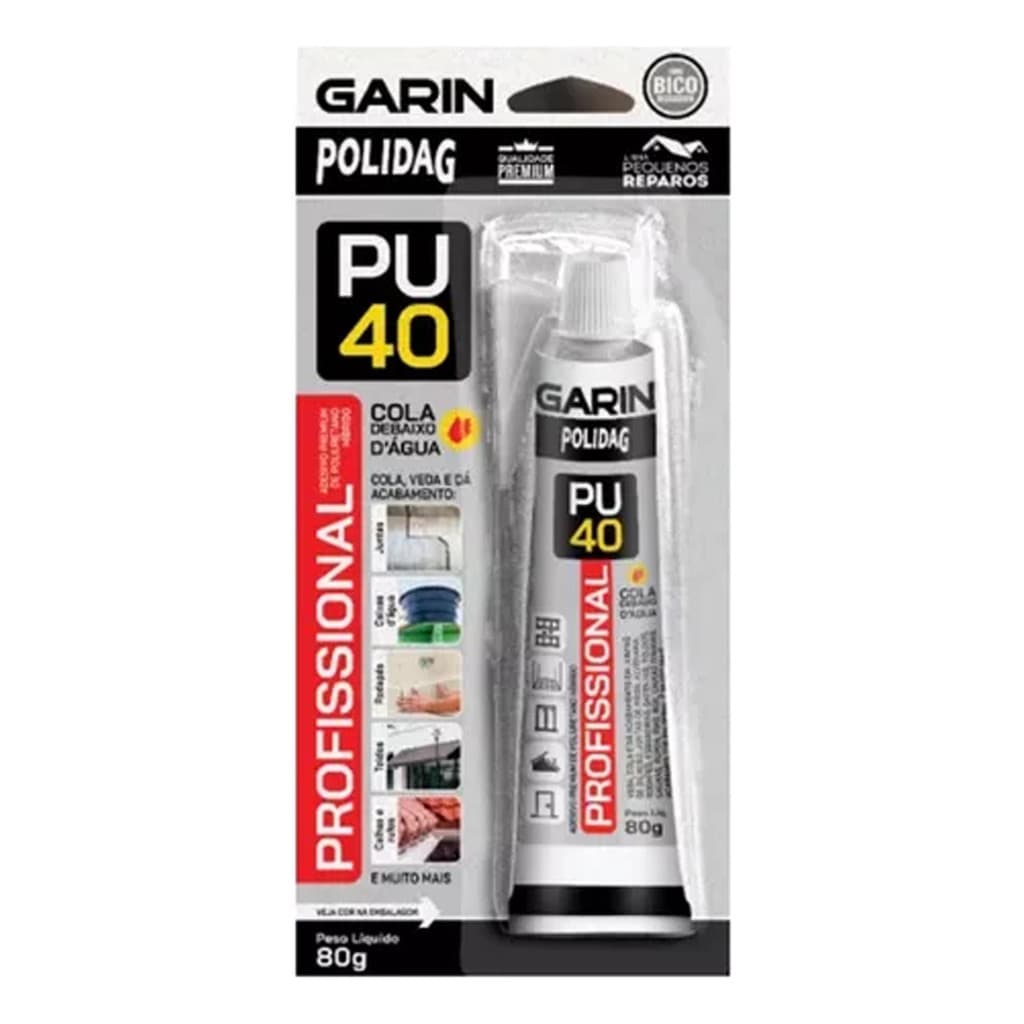 Bisnaga Adesivo Pu40 Adesivo Poliuretano Aceita Pintura 80g