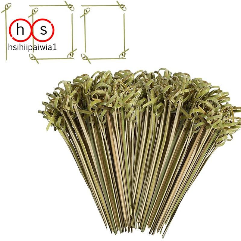 200 Peças Palitos De Coquetel De Bambu Decoração Em Massa , Espetos De Kabob De Frutas De 4.7 Tamanhos Picaretas De Comi