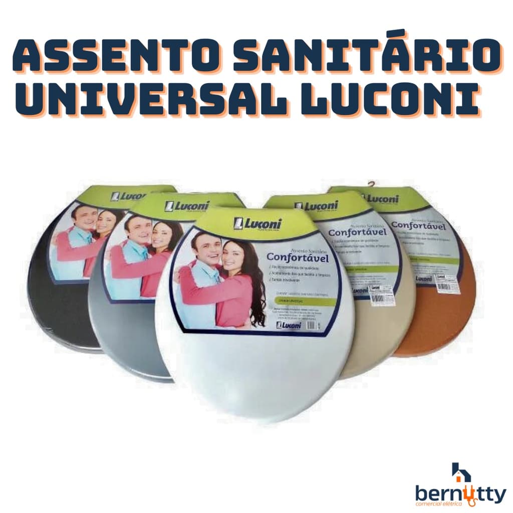 Assento Sanitário Universal Tampa de Privada Bacia Deca Docol Celite Icasa Incepa