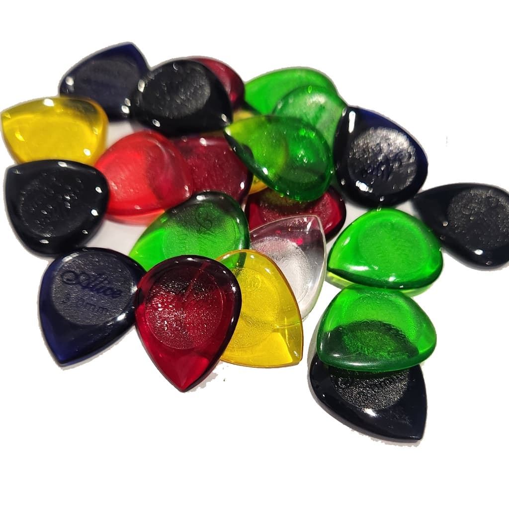 Kit 20 Palhetas Gota Alice Guitarra, Violão, Ukulele e Cavaco 1.0mm
