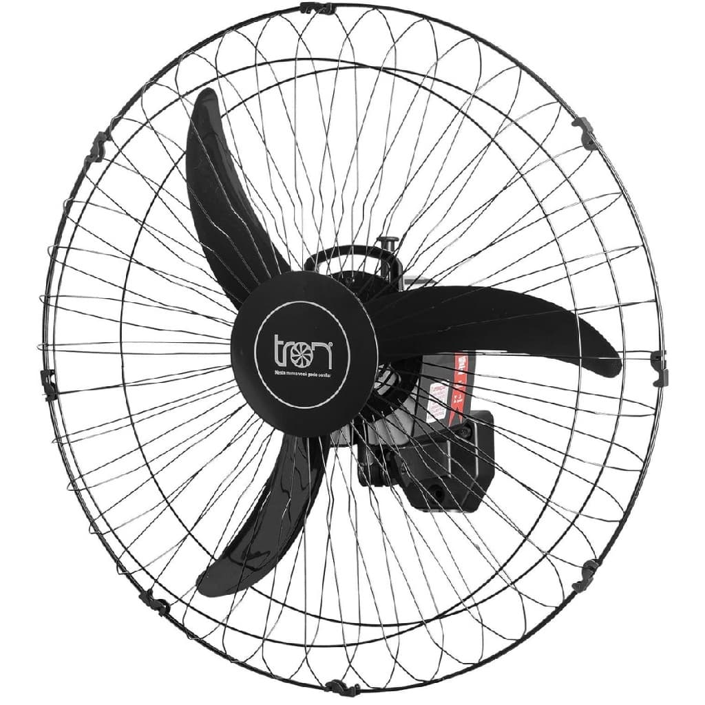 Ventiladro De 3 Pás Tron Linha C1 de Parede 140W Preto-50cm