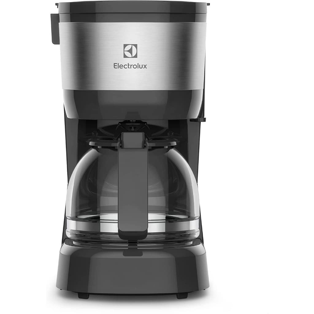 Cafeteira Electrolux Efficient ECM10 semi automática preta e prateada filtro removível 110V