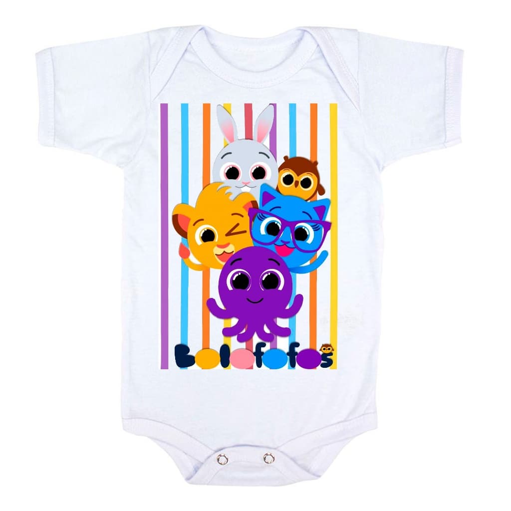 Body Infantil Bebê Festa Infantil Bolofofos Mesversário