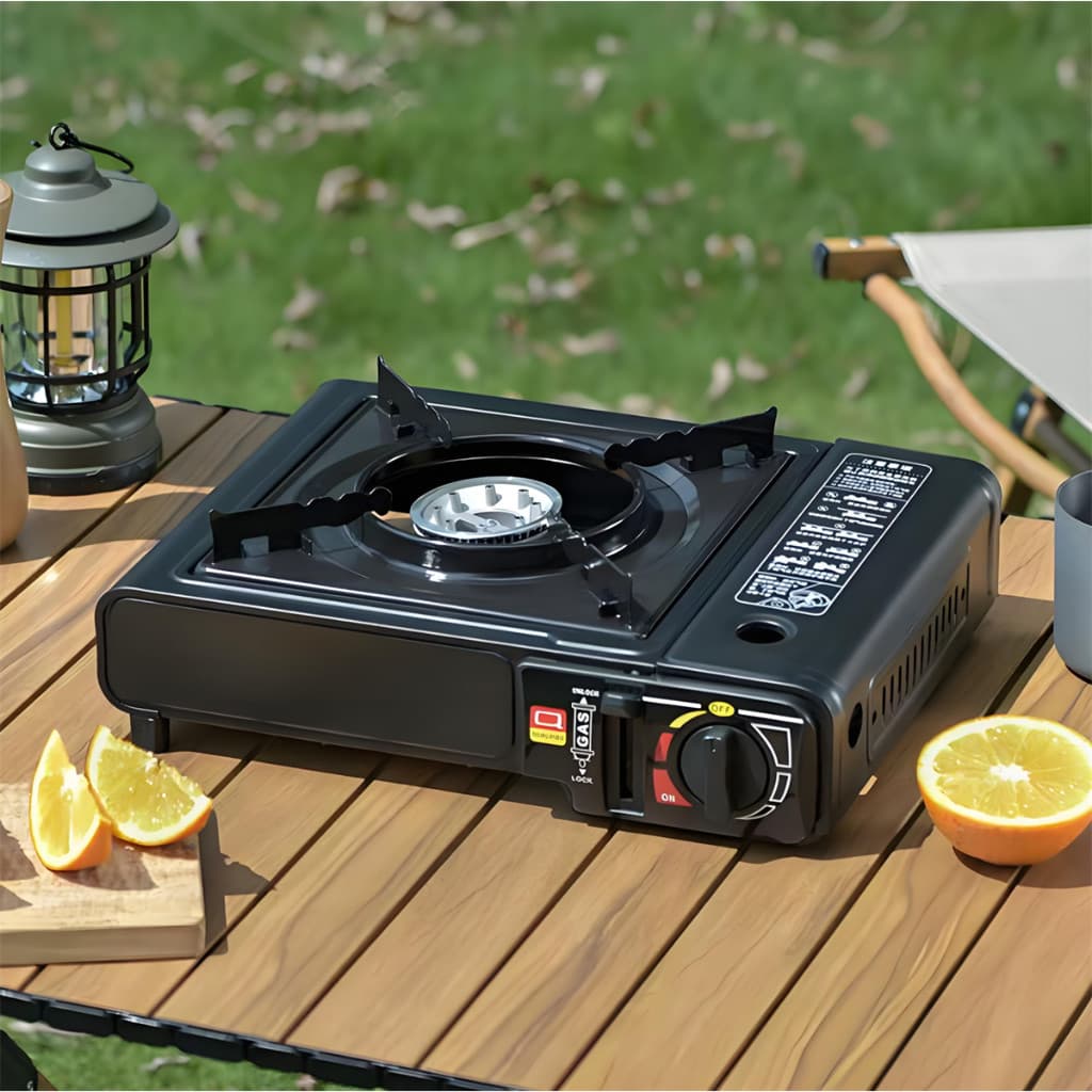 Fogareiro De Mesa A Gás Portátil Frontier Flex Com Maleta Para Transporte Camping