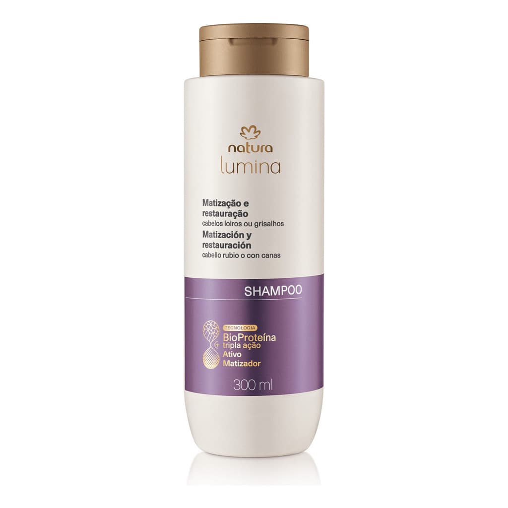 Shampoo Matizador Cabelos Loiros E Grisalhos Lumina - 300ml