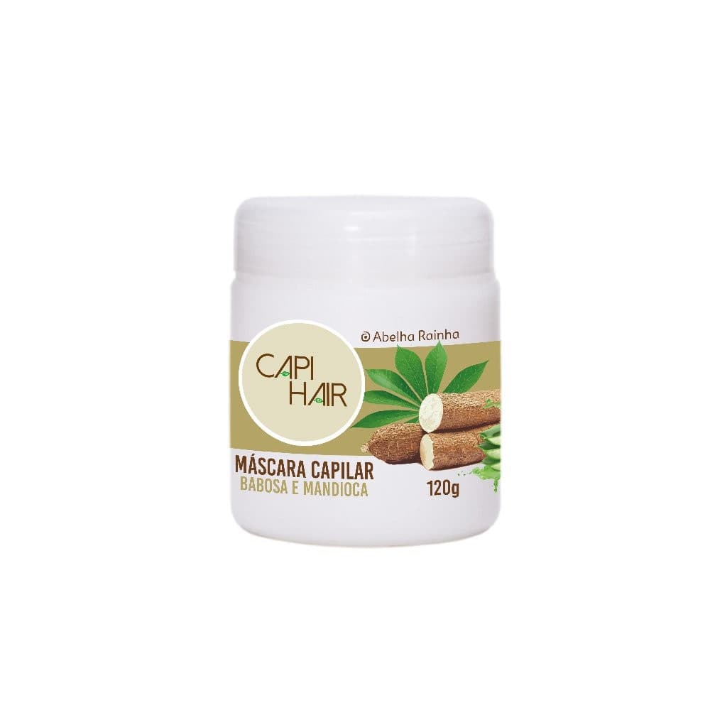 CAPI HAIR MASCARA CAPILAR HIDRATACAO REVITALIZADORA BABOSA E MANDIOCA 130 G
