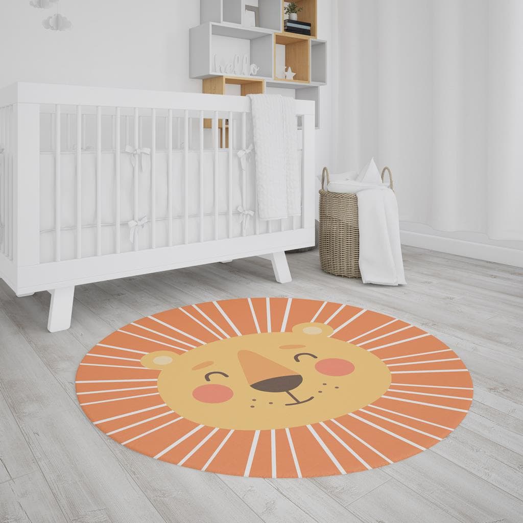 Tapete Decorativo Infantil Leão Neoprene 1,40m