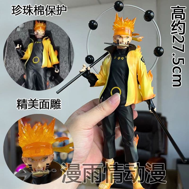 Pronto estoque Naruto Series 20o aniversário Will of Fire Six Naruto modelo de postura em pé ornamentos figura de presen