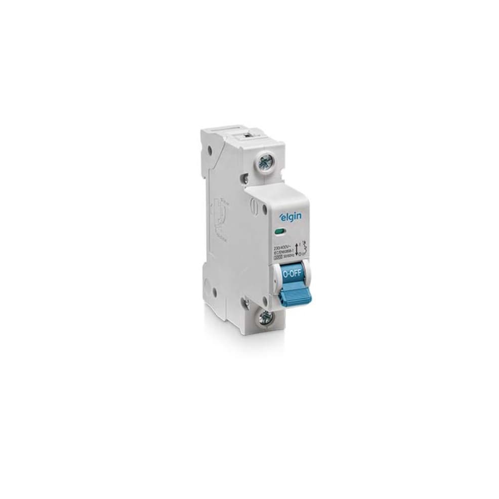 Disjuntor Monopolar Elgin 6a 10a 16a 20a 25a 32a 40a 50a 63a