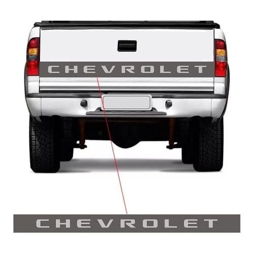 Adesivo Chevrolet Para Tampa Traseira Chevrolet S10 Rodeio