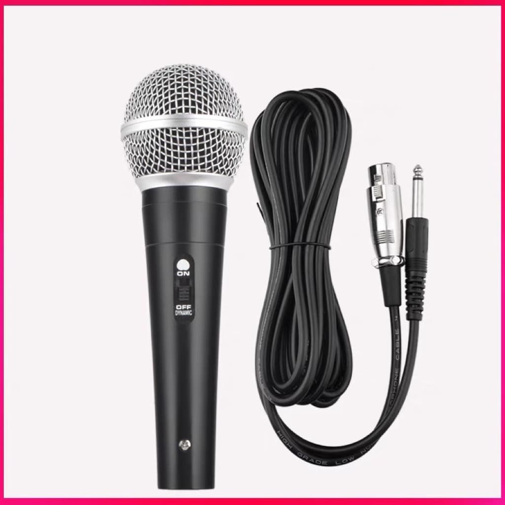 Microfone Profissional M58 cardióide com Cabo P10 5M