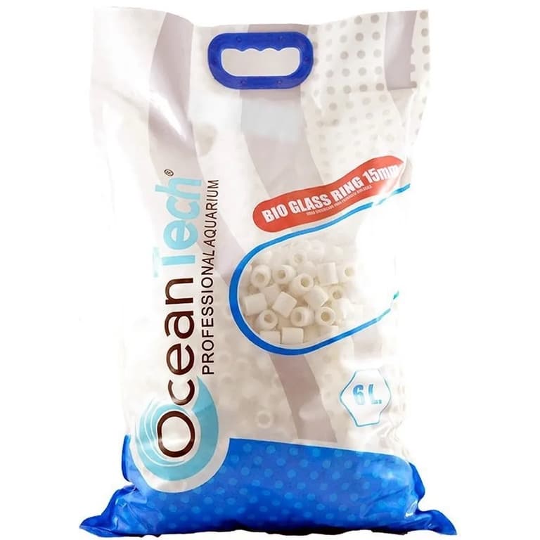 Bio Glass OceanTech 6L Mídia Biológica Para Aquário Filtragem Biológica Sump Canister