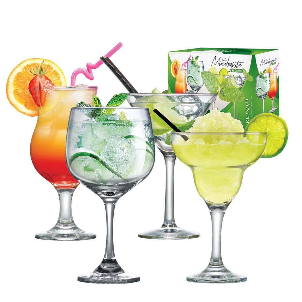 Taças Drink's  (gin. Martini. Cocktail. Margarita) Kit Com 4