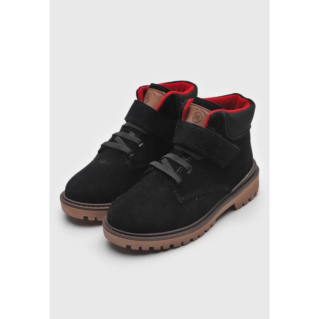 Bota Infantil Molekinho Tratorada Preta 2817
