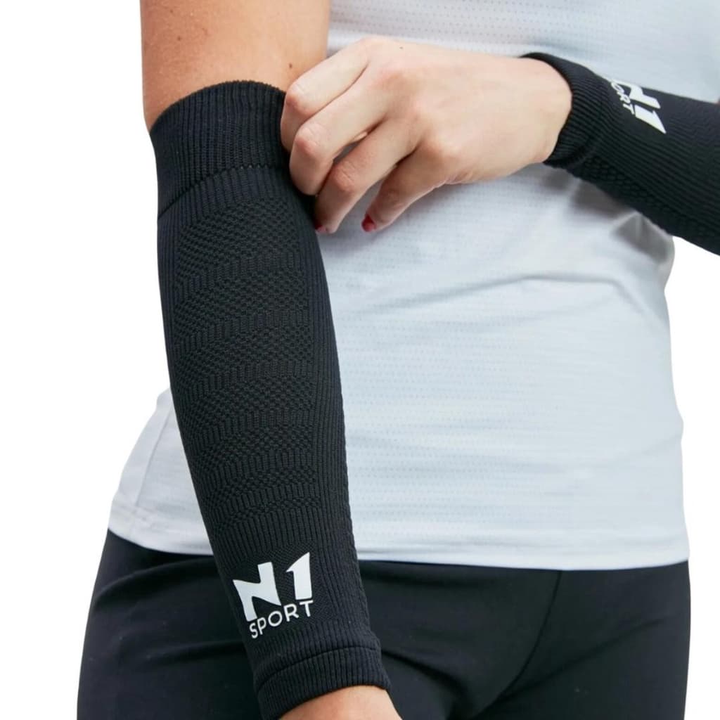 Manguito Protetor Antebraço Volei Curto N1 Sport Par Profissional Confortavel Proteçao Leve