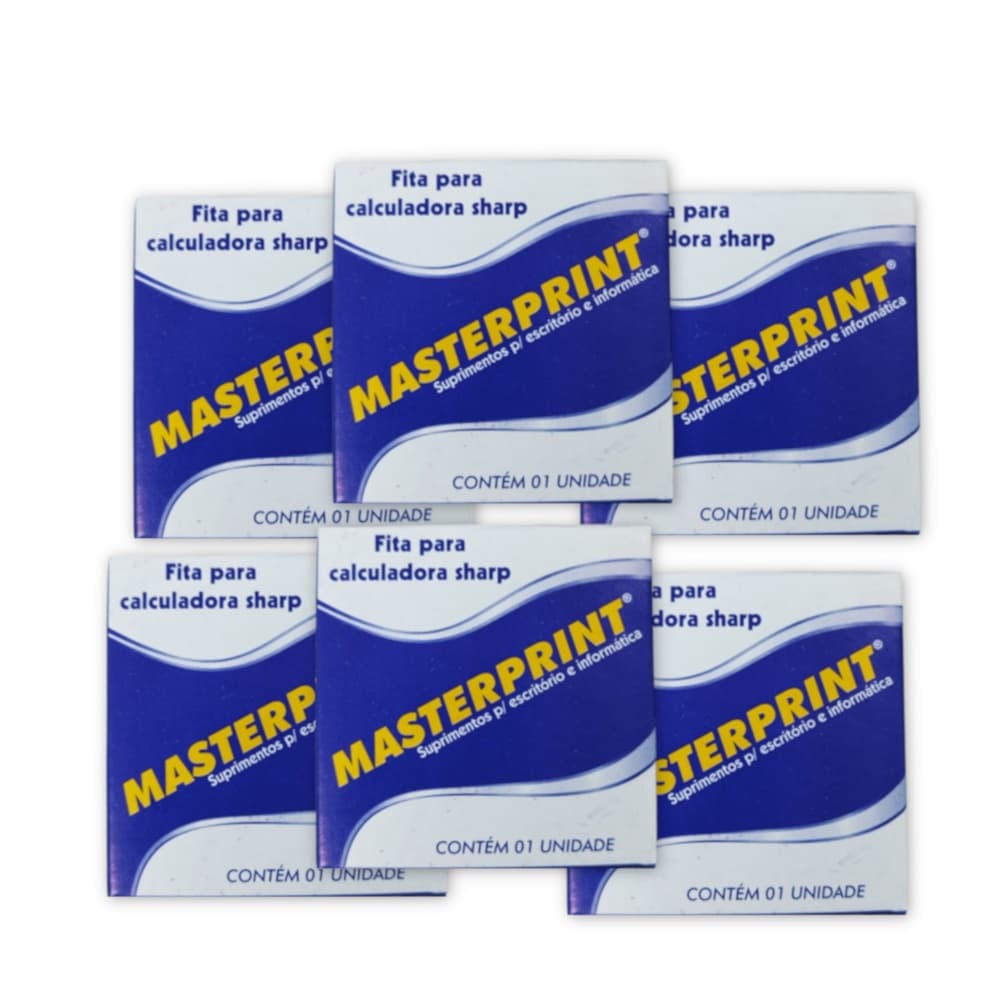 FITA P/ CALCULADORA SHARP KIT 6UN - MASTERPRINT