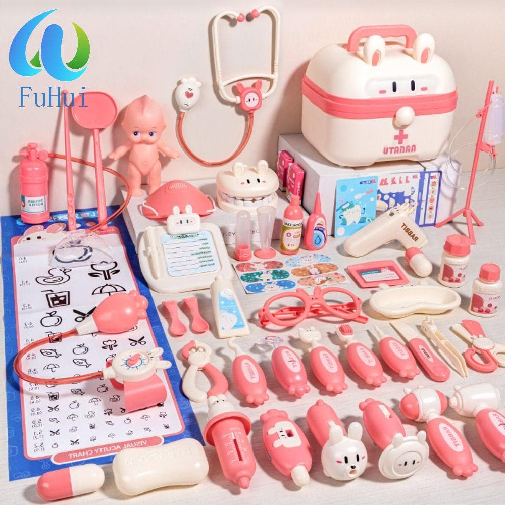 Conjunto Médico De Estetoscópio Infantil FUHUI , Jogos Educativos De Dramatização , Kit De Simulação De