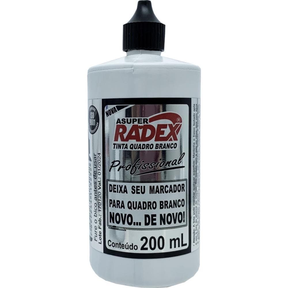 Tinta para Caneta Quadro Branco Reabastecedor 200ML Preto