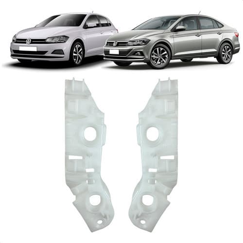 Par Guia Suporte Parachoque Polo Virtus Original Volkswagen