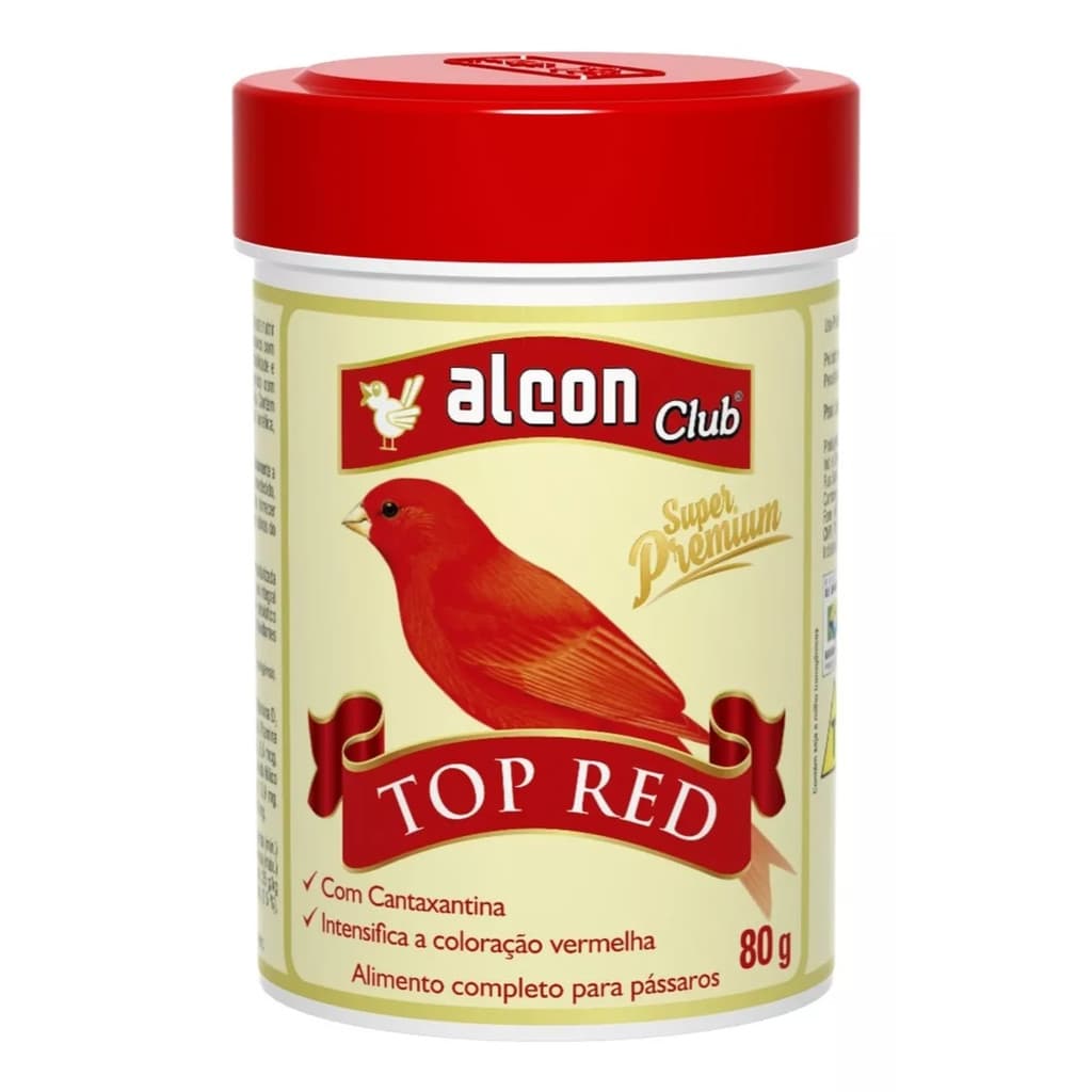 Alcon Top Red 80g Pigmento Vermelho C/ Cantaxantina