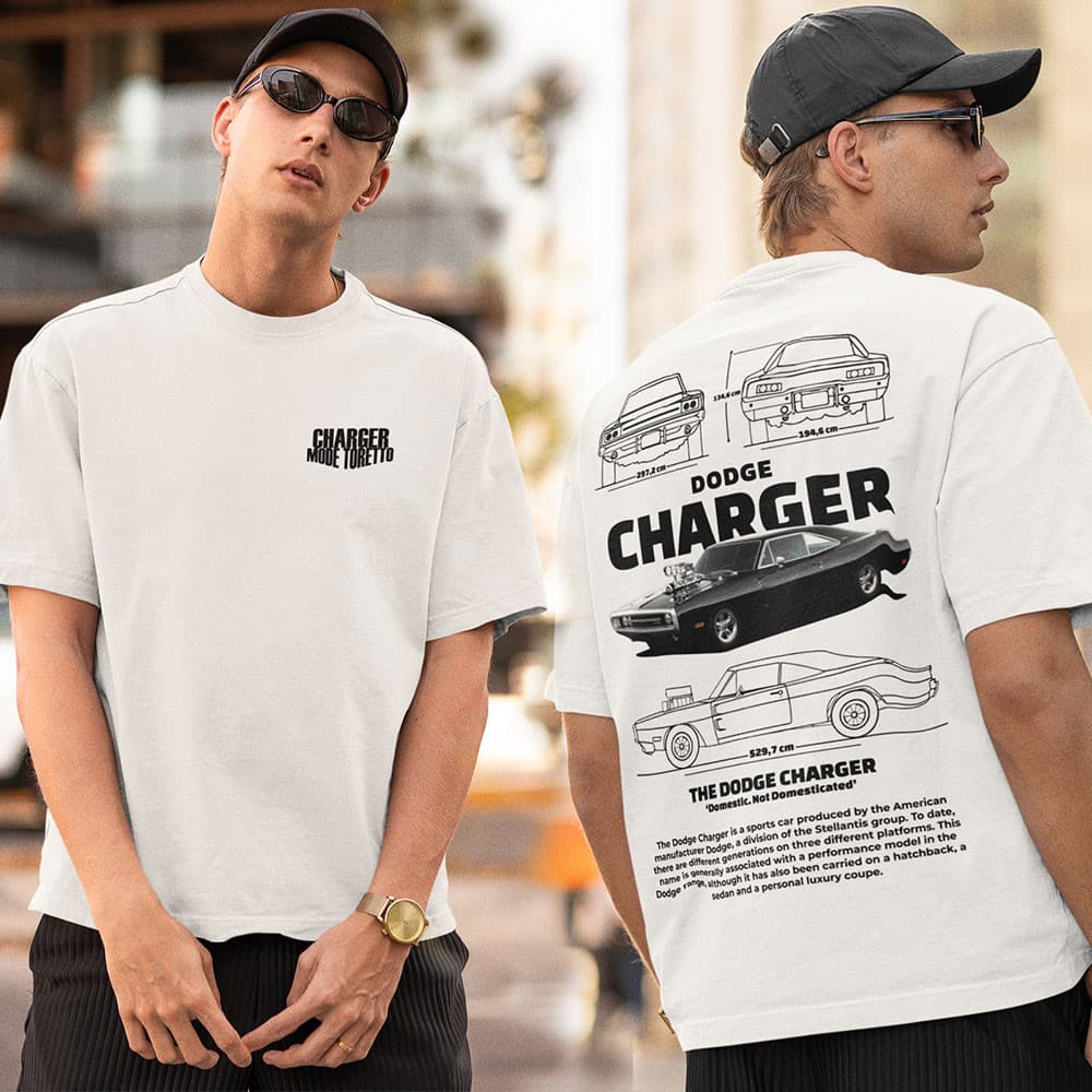 Camiseta Dodge Charger 1970 Toretto Camisa de Carro 100% Algodão Premium