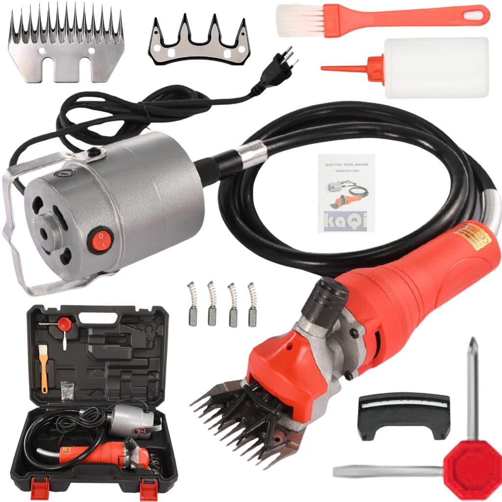 Tosquiadeira Suspensa Máquina Tosa 550W Motor Kit Lâminas Ovelha Carneiro Ovino Cabra 220v KaQi 6676