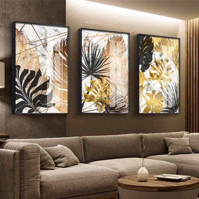 Quadro placa decorativa 3 peças Floral super elegante 20x30 Alta Qualidade 4k