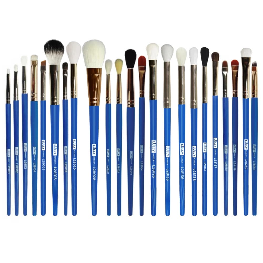 Pincel De Maquiagem Lully Makeup Esfumar Blush Base Pó Contorno Sobrancelha Delineador Precisão