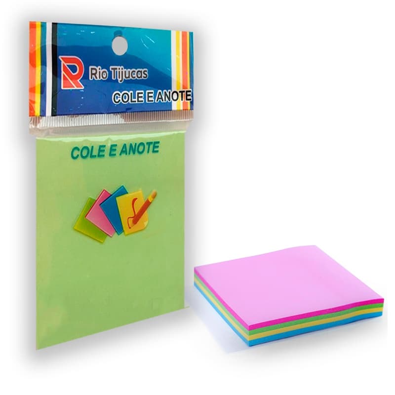 Bloco Adesivo tipo Post-it Cubo 7,6 x 7,6 cm 100 fls