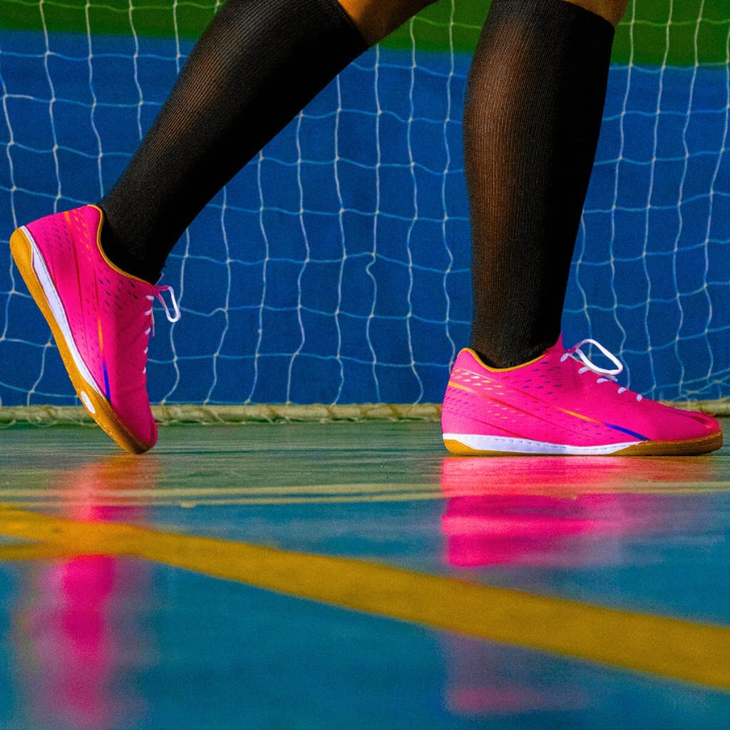 Chuteira Futsal Homem Mulher Novidade Reforçada Antiderrapante Confortável Macia